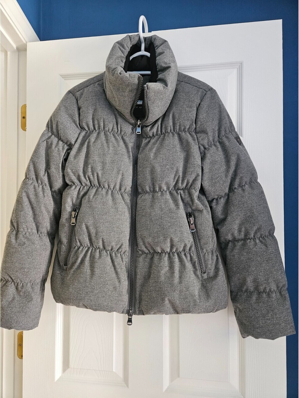 Women's Fera Down Puffer Jacket 600 Fill Size 10 Gray